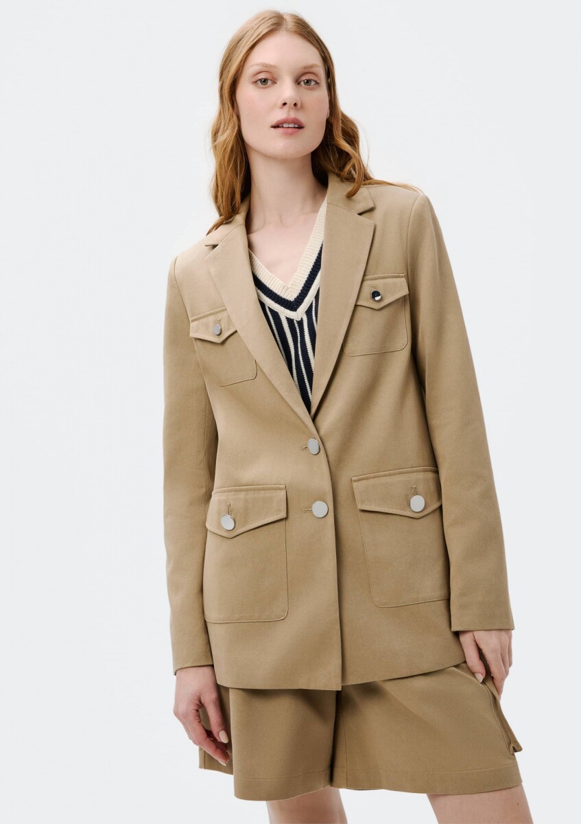 BLAZER FEM - CAQUI 