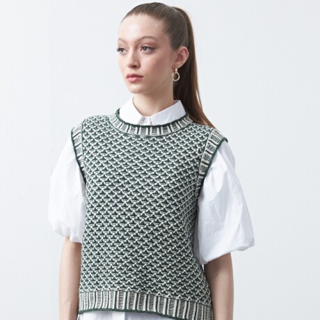 CHALECO ADELA Verde Botella