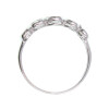 Anillo de oro blanco 18k con circonias N9376W Anillo de oro blanco 18k con circonias N9376W