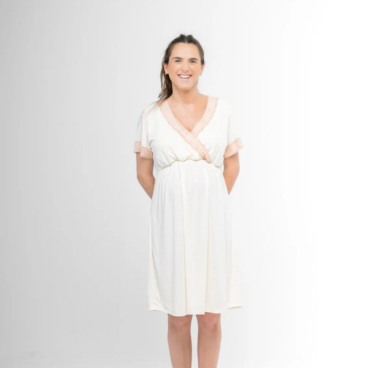 Camisón Maternal Justina - Natural 