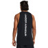 UA BASELINE COTTON TANK-RED BLK-005