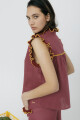 PRE VENTA BLUSA CEREZA DETAIL Morado
