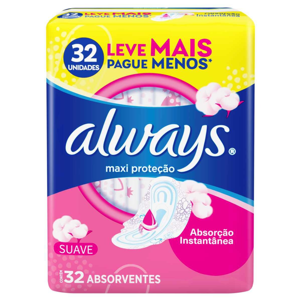 ALWAYS MAXI PROTECCION SUAVE C/A PAQ. X 