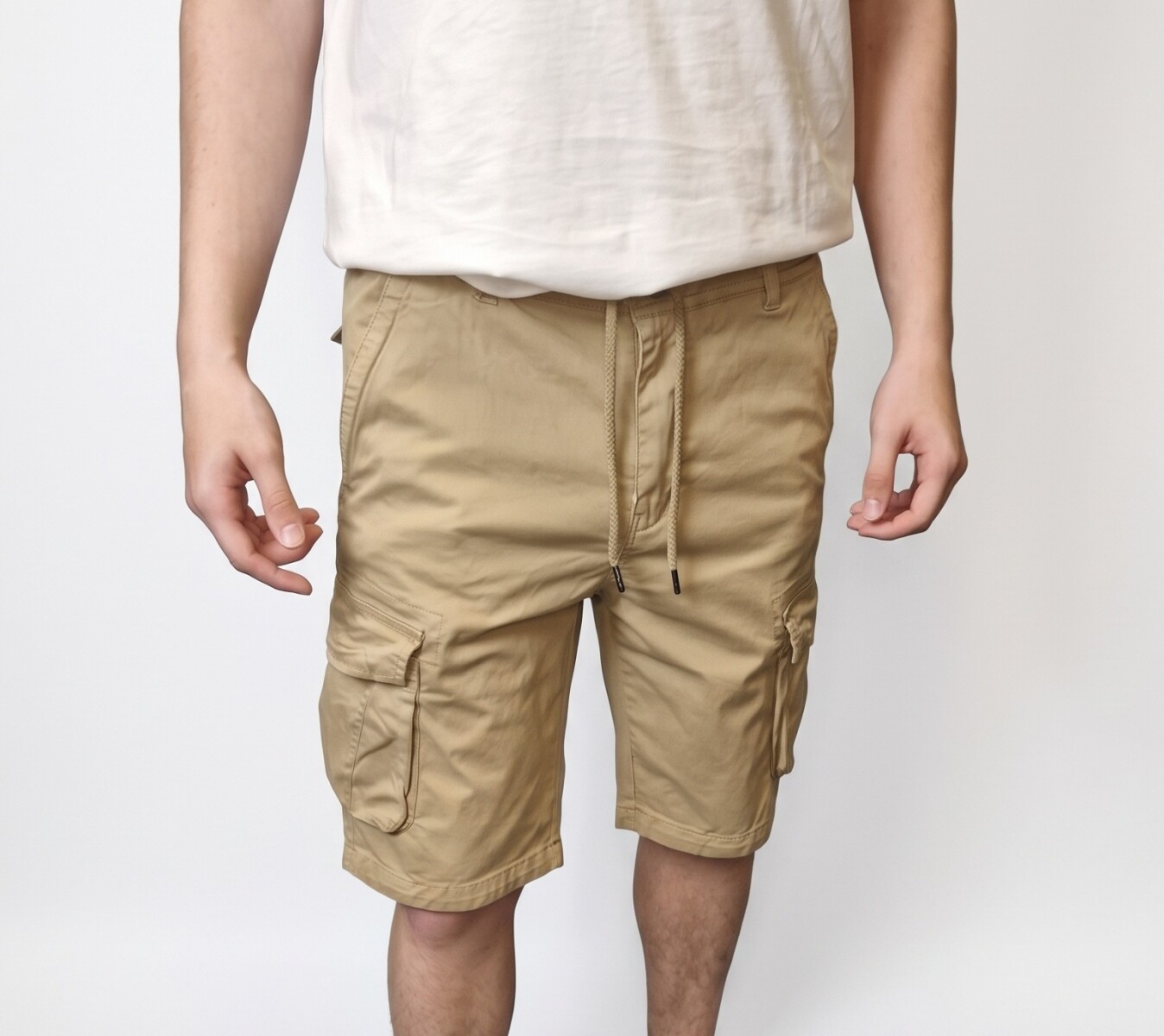 Bermuda Jogger Cargo - Beige 