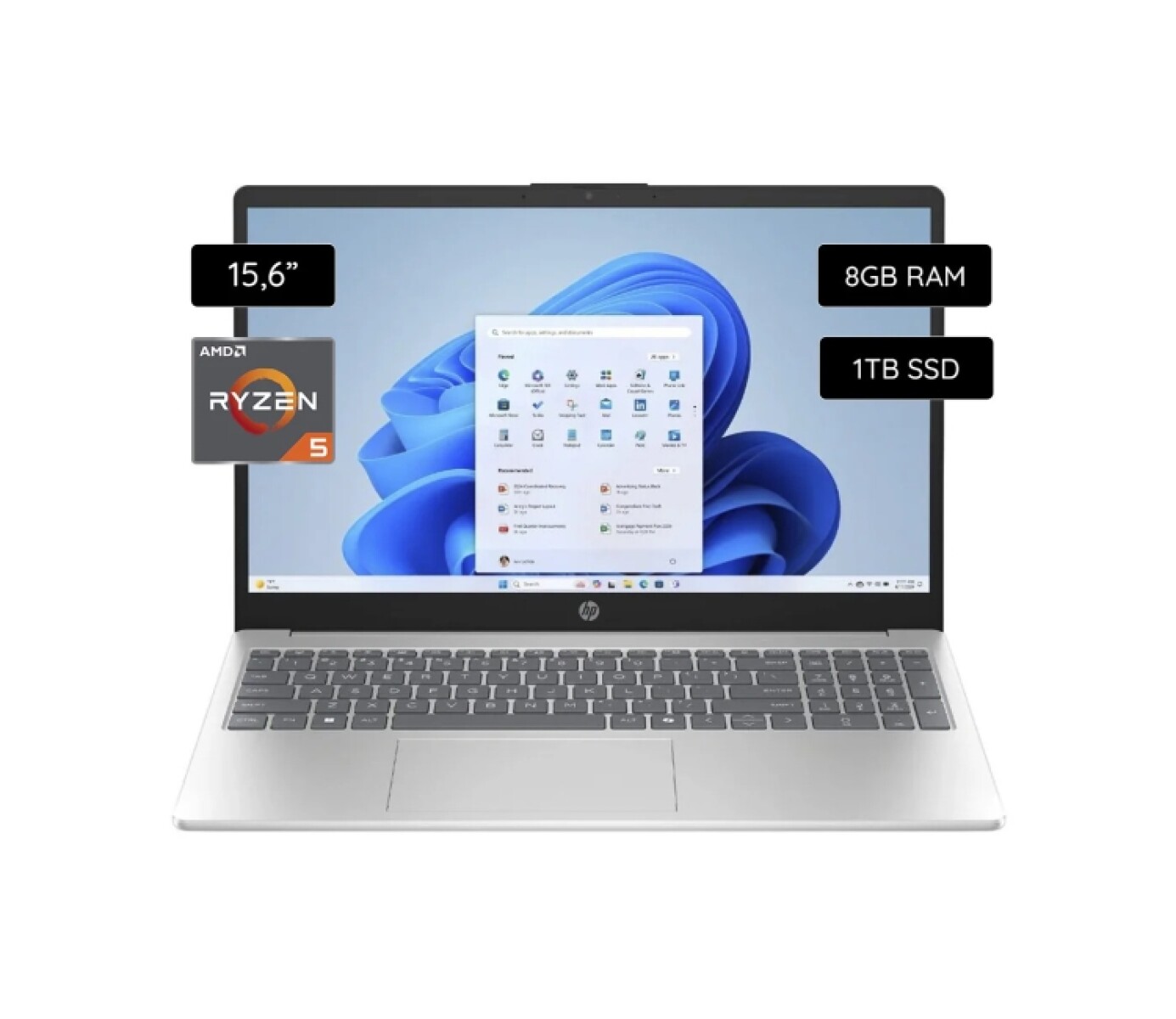 Notebook Hp 15.6 Táctil (8/512) Ryzen 5 