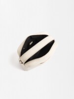 Bolso Bandolera Con Cierre Doble crudo