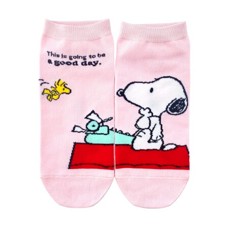 Soquete snoopy rosa