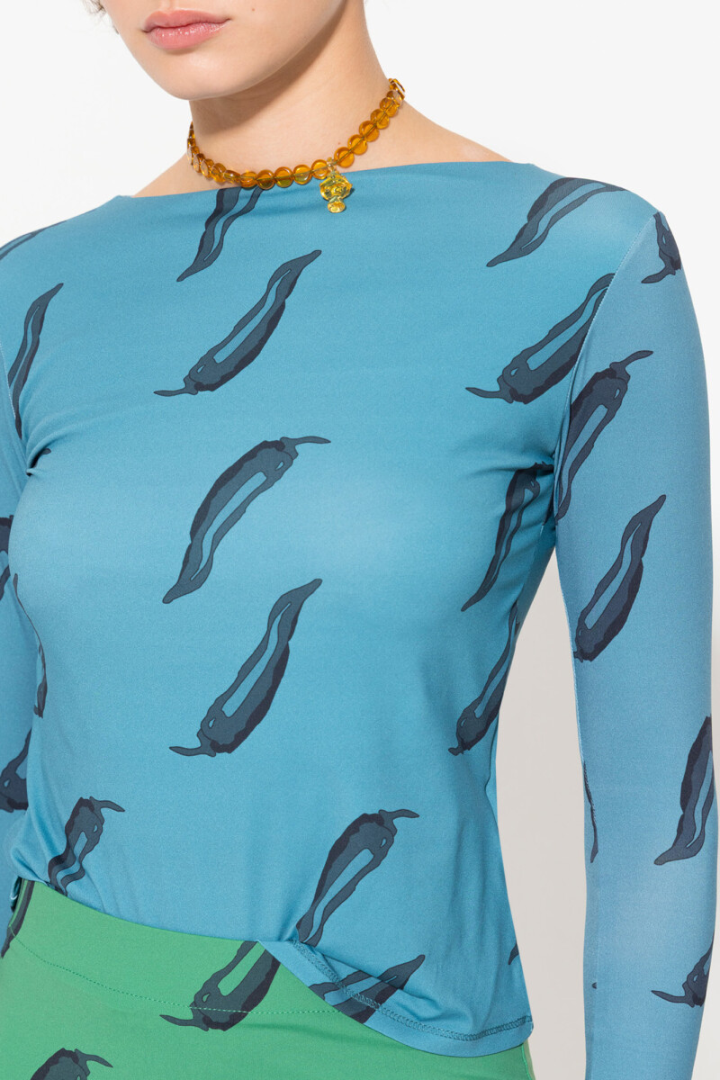 REMERA BLAIR Celeste