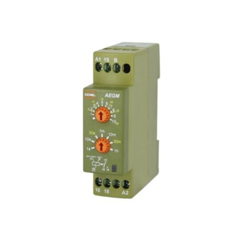 RELE TEMPORIZADOR AEGM MULTIESCALA 0,1S-60MIN 220VCA/24VCC - COEL RELE TEMPORIZADOR AEGM MULTIESCALA 0,1S-60MIN 220VCA/24VCC - COEL