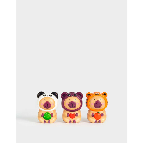 Set De Squishys Capibaras Combinacion Multicolor