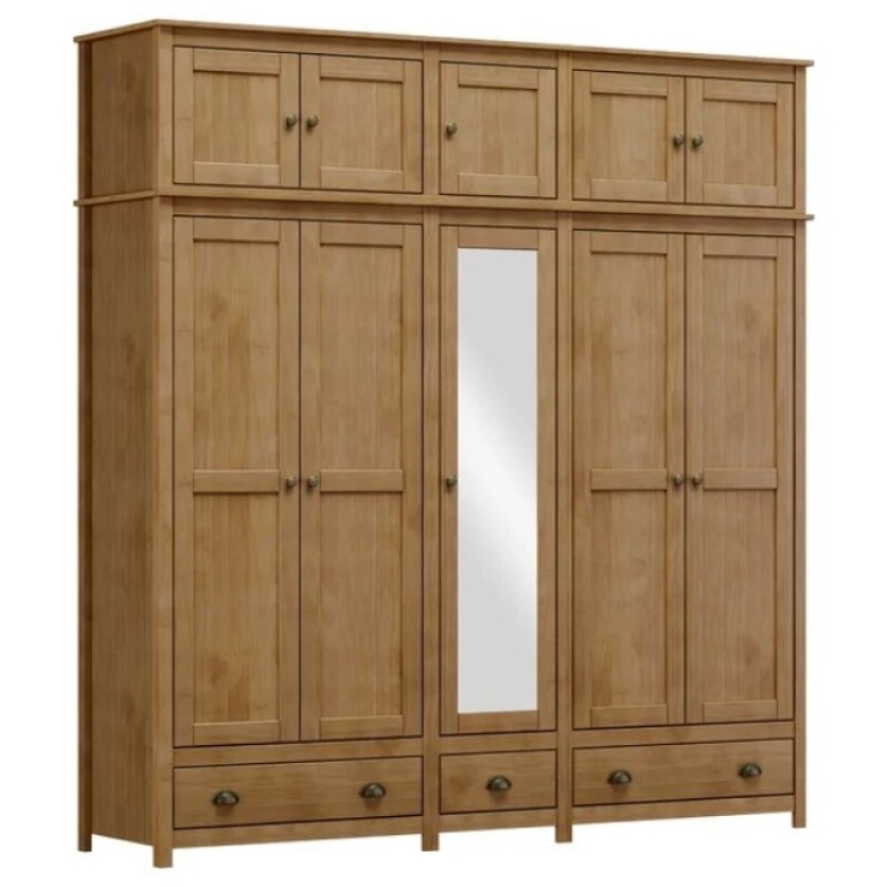 Ropero Topazio 10 Puertas 3 Cajones Nogal 9139n Ropero Topazio 10 Puertas 3 Cajones Nogal 9139n
