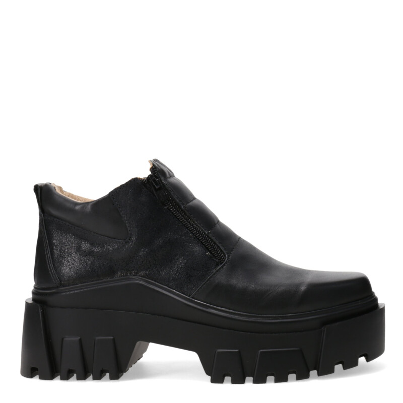Zapatos de Mujer Miss Carol HAI de cuero con cierre lateral Negro