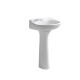 PILETA PARA PEDESTAL ANDINA BLANCO BRILLO 1 AGUJERO 000