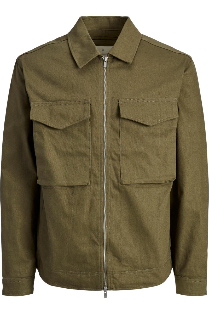 Chaqueta Diego Bolsillo Plastrón Burnt Olive