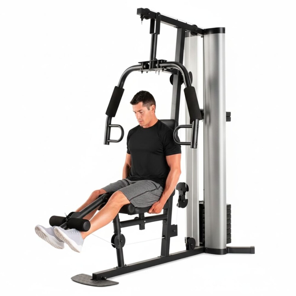 Gimnasio Multifuerza - Modelo Bravo EVO - Sistema de Poleas y 51 kg de Peso Gimnasio Multifuerza - Modelo Bravo EVO - Sistema de Poleas y 51 kg de Peso