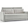 SOFA CAMA 176 MTS - PARRILLA EXTENSIBLE - TELA GRIS CLARO - ALMOHADON TRAMADO BEIGE SOFA CAMA 176 MTS - PARRILLA EXTENSIBLE - TELA GRIS CLARO - ALMOHADON TRAMADO BEIGE