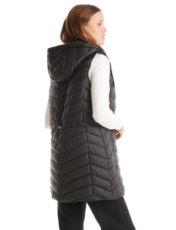 Chaleco Abrigo Puffer NEGRO