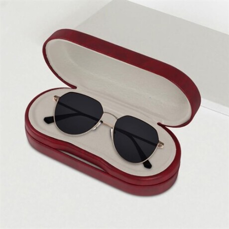 Estuche doble para lentes de armazón Marron