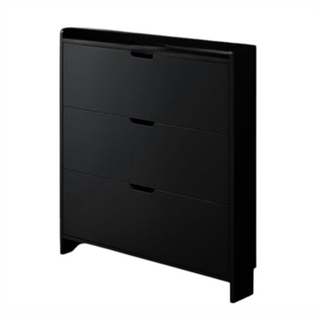 Zapatero Organizador Vertical De 3 Estantes Negro