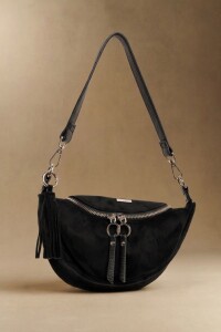 Cartera Gamuza Vegana Negro