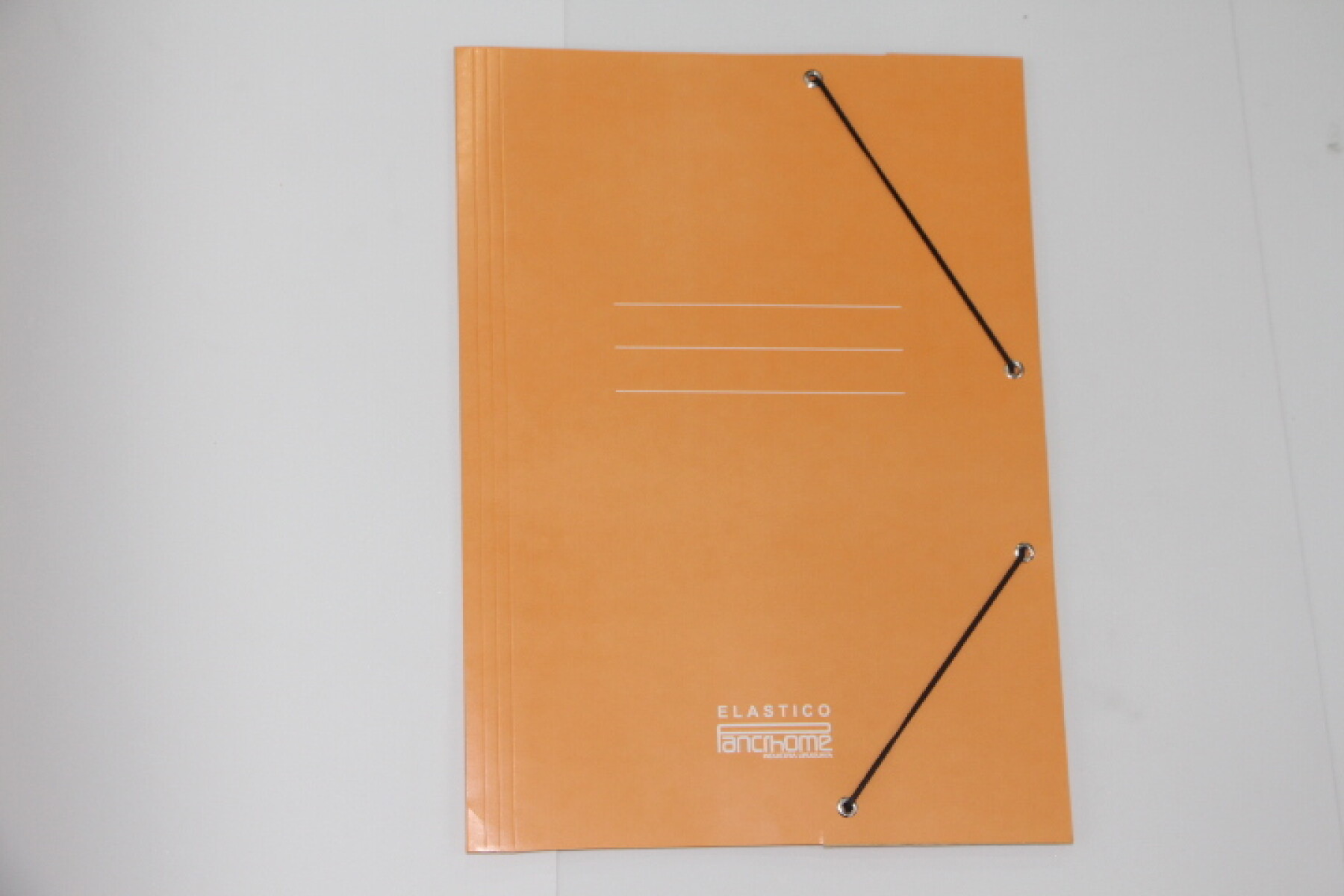 CARPETA PANCHROME CON ELASTICO 307 COLOR NARANJA 