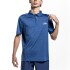 RAPID POLO T-SHIRT MEN BLACK BLUE MELANGE