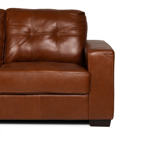 Rinconera Fargo - Cuero Básico - Chaise Izquierdo 457 (Brandy)