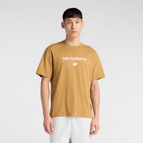 Remera New Balance de hombre - MT61D0U5ABG MOSTAZA