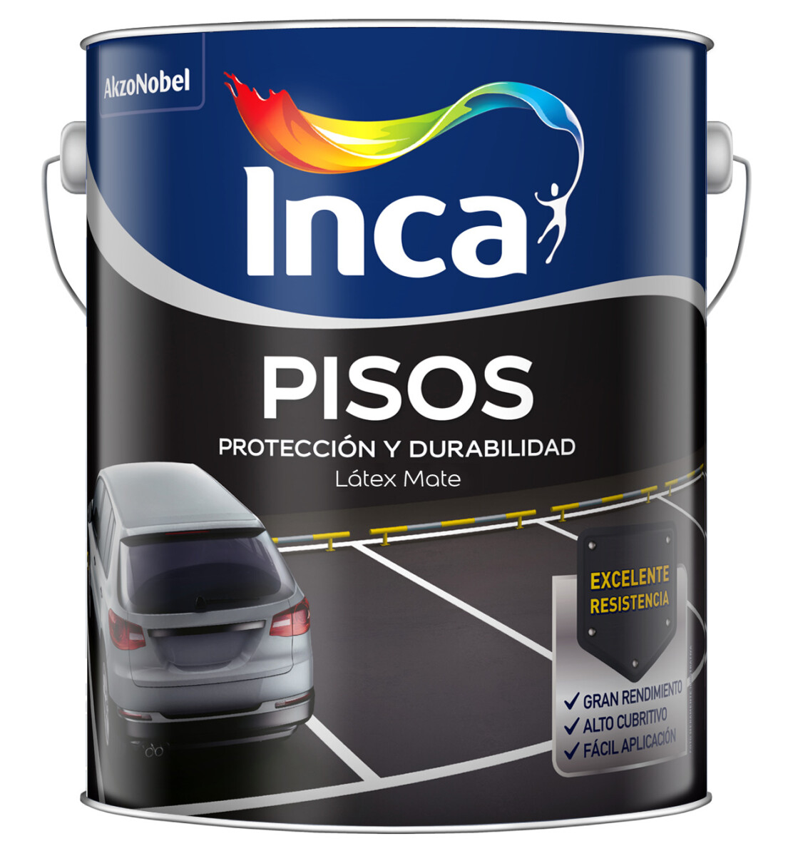 PINTURA PARA PISOS CENIZA 20L INCA ++ - N/a 