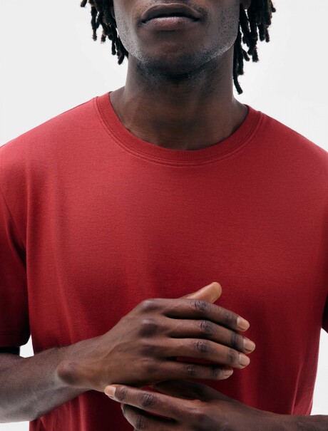 CAMISETA BÁSICA UNISSEX ROJO