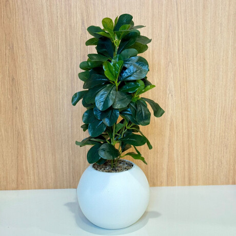 Planta Artificial Con Maceta Ceramica 48cm Planta Artificial Con Maceta Ceramica 48cm