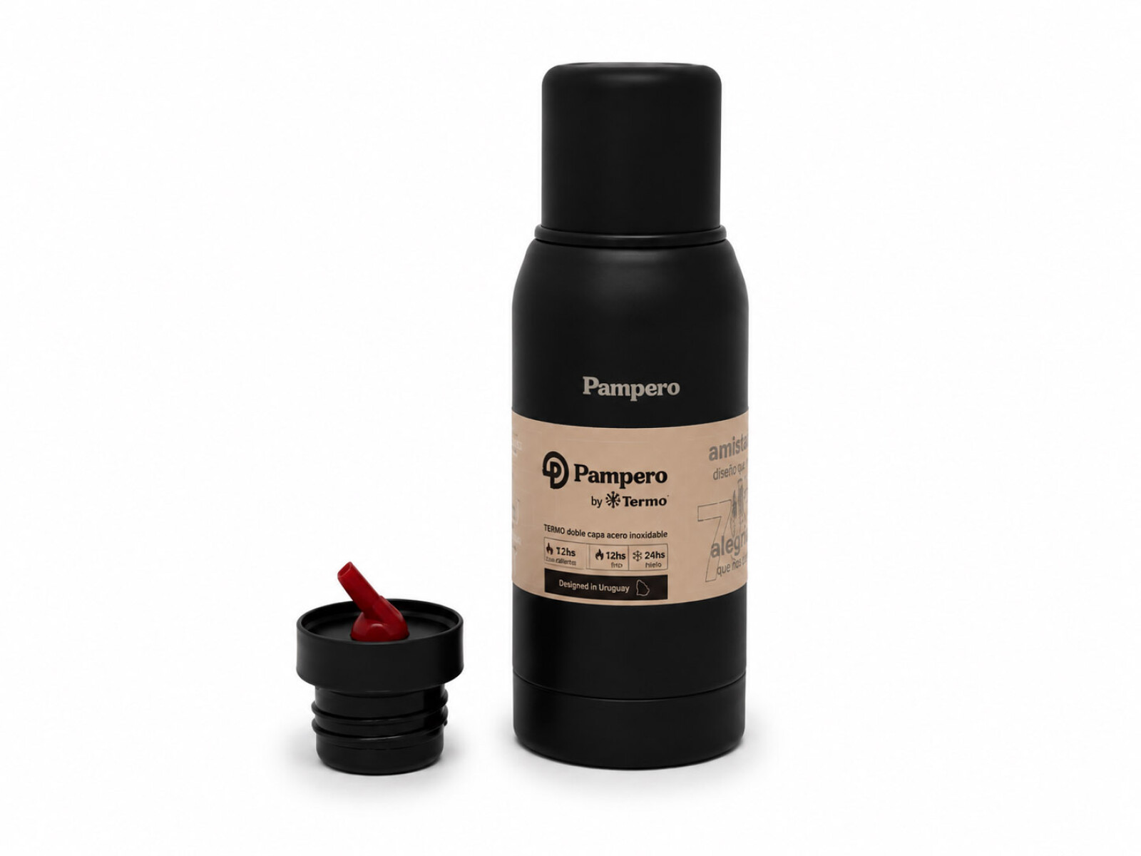 TERMO ACERO DOBLE CAPA 750ML - Negro 