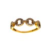 Anillo Eslabón-Oro Bajo-Piedra Zirconia-AN8098 conpiedra