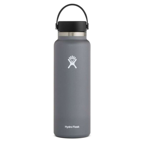 Botella Hydro Flask 40 Oz Wide Mouth 2.0 Flex Cap Stone Gris