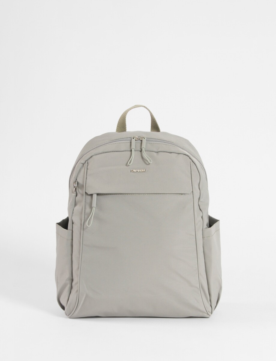 Mochila mediana de tela - verde 