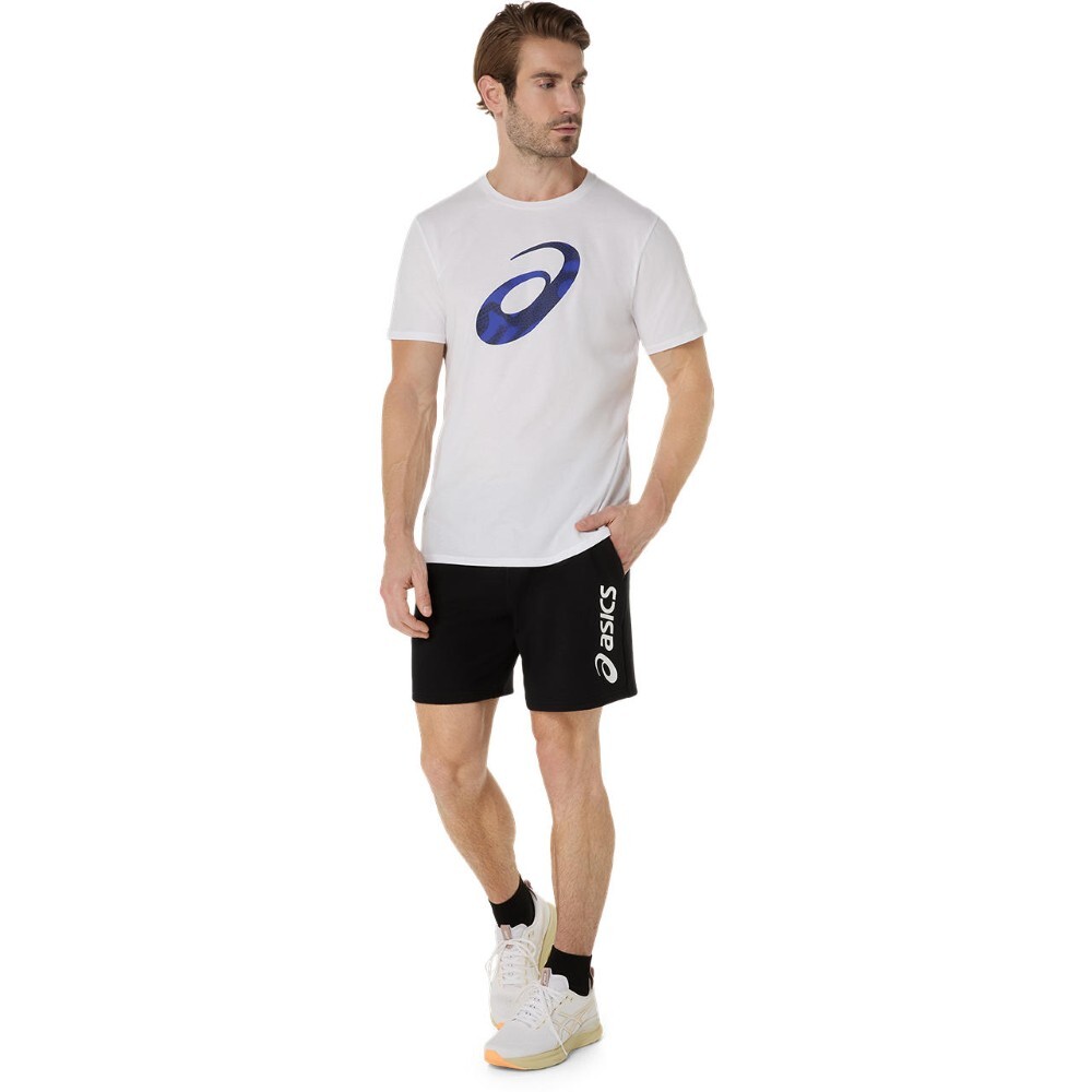 Polo Training Spiral Logo Graphic Cotton Blend Hombre Brilliant White