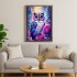 KIT DIAMANTE 5D Varios Diseños Diamant Art Atrix ® Variante Diseño Buho Violeta