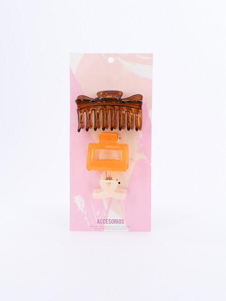 SET PINZAS GRANDES X 3 MULTICOLOR