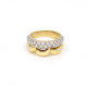 Anillo En Oro 18K Combinado Con Brillantes Anillo En Oro 18K Combinado Con Brillantes