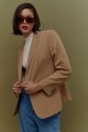 Blazer de un botón tostado