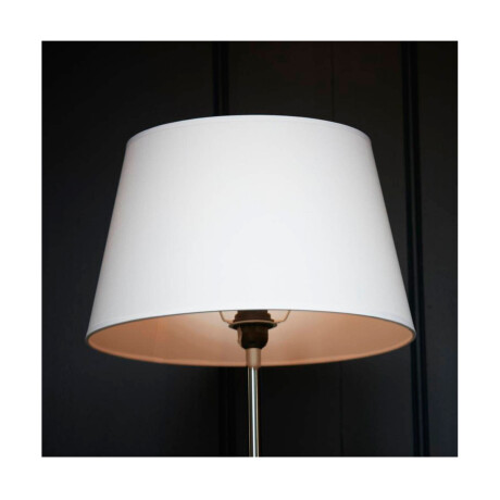 Lámpara De Pie Satín Blanca Just Home Collection Lámpara De Pie Satín Blanca Just Home Collection