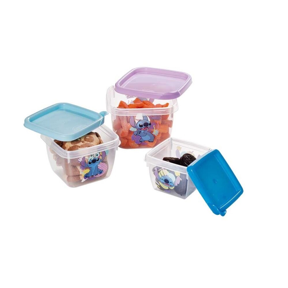 Set de 3 Potes Cuadrados Connect Stitch - Plasútil BAZAR PLASTICO POTE SETX3 CONNECT STITCH 17113 -