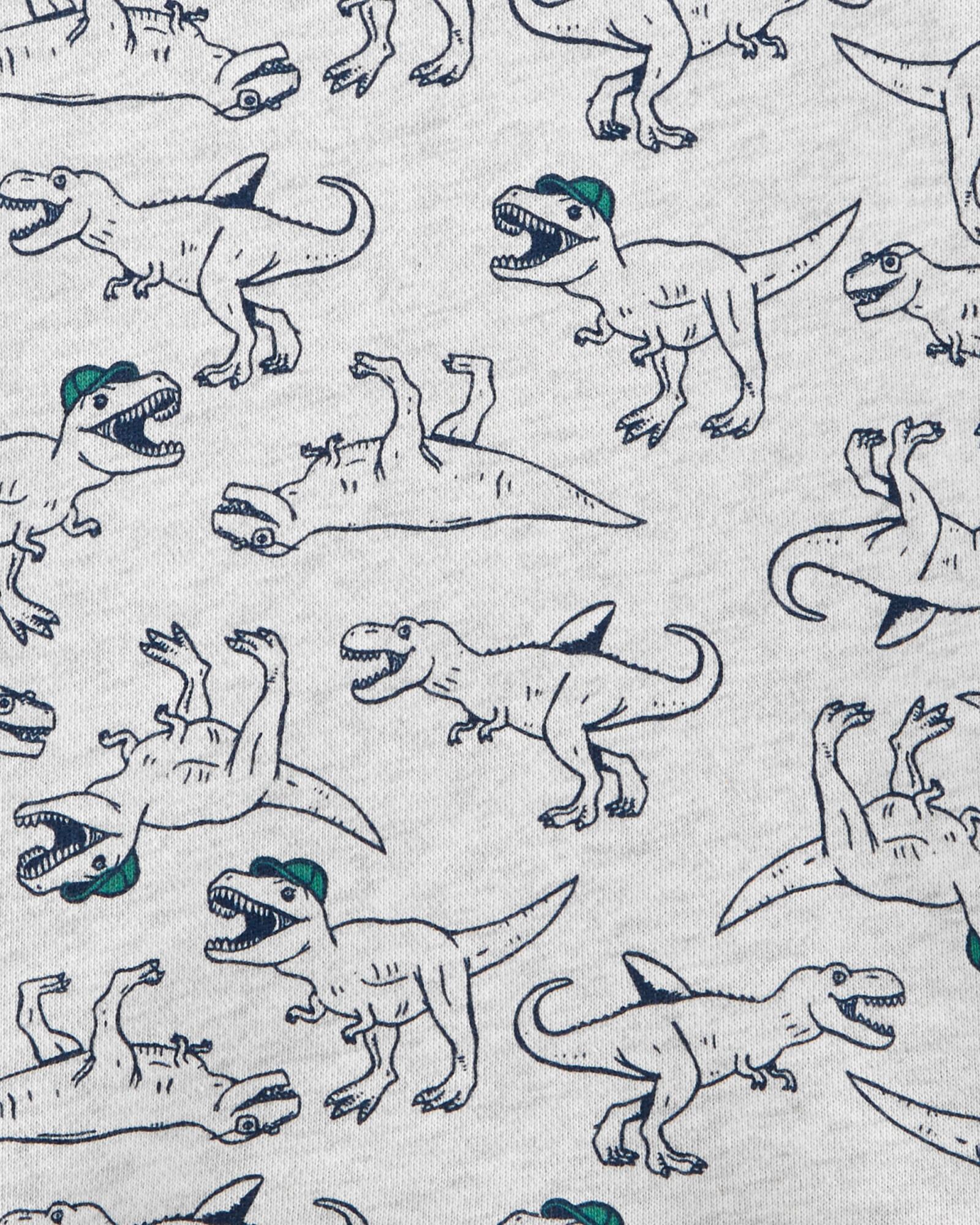 Buzo de algodón cuello base con puño y combinado diseño de dinosaurios —  Carter´s Uruguay