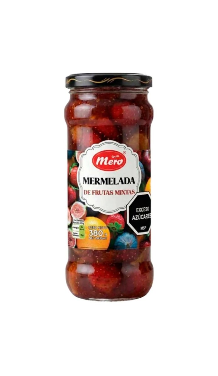 MERMELADA MERO (03) MIX DE FRUTAS 380g (VIDRIO) 