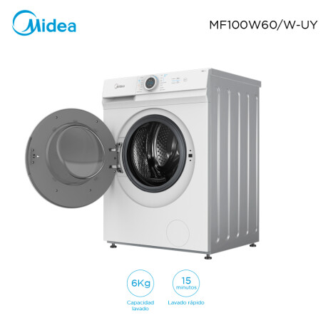 Lavarropas Carga Frontal 6Kg Midea MF100W60/W-UY Lavarropas Carga Frontal 6Kg Midea MF100W60/W-UY