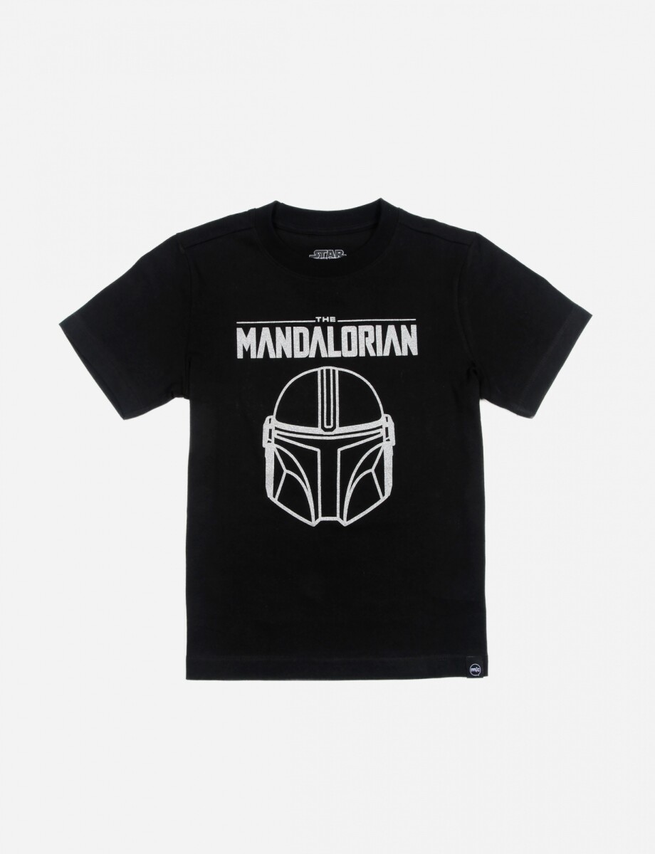 Camiseta niño Mandalorian - Negro 