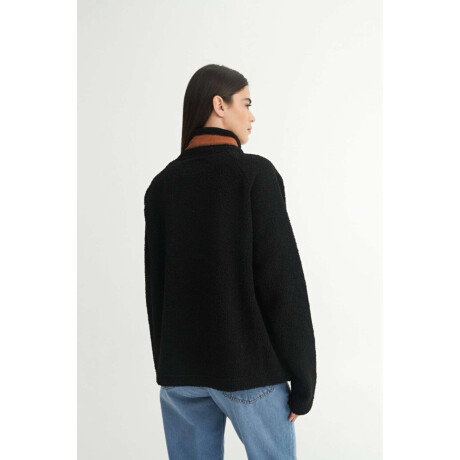 Campera sherpa Teddy Negro