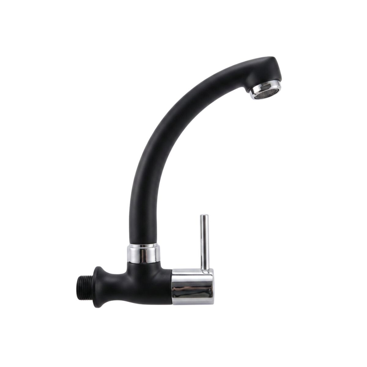 PICO UNITARIO PARED NEGRO CROMADO PALITO PORTO Pico Unitario Pared Negro Cromado Palito Porto