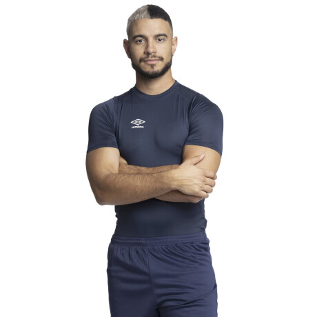 Remera Térmica para Hombre de Manga Corta Umbro Azul