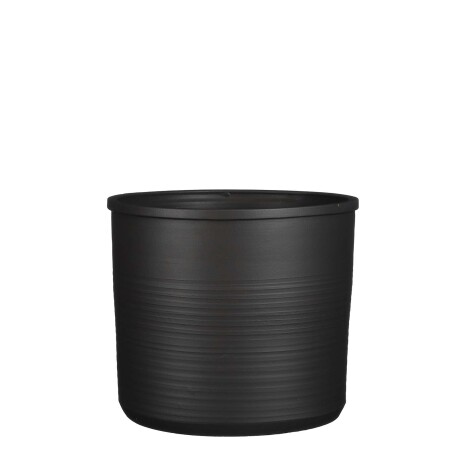 MACETA MOMO CERAMICA NEGRO 1114825
